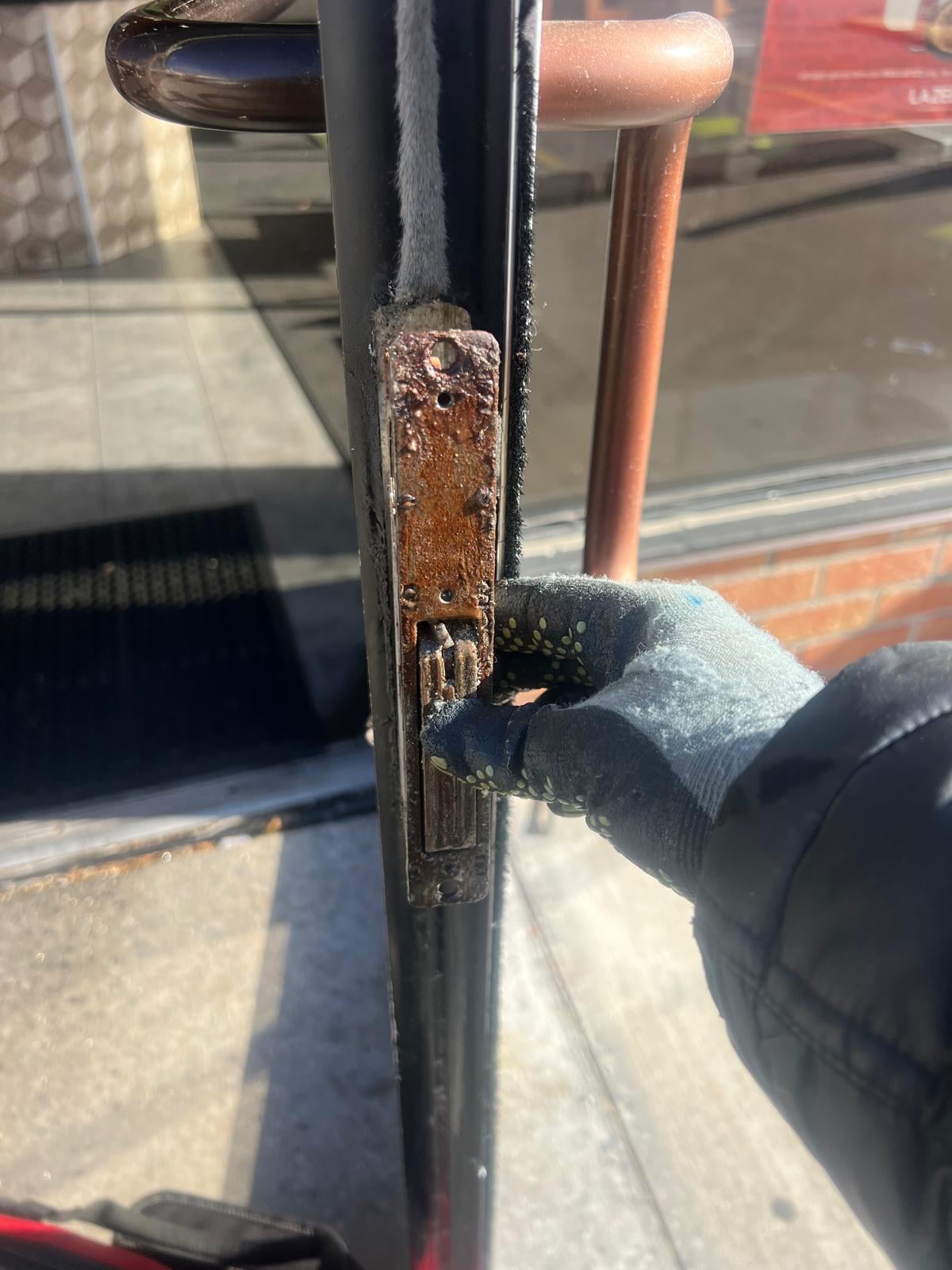 Entry door before installation in a GTA residence