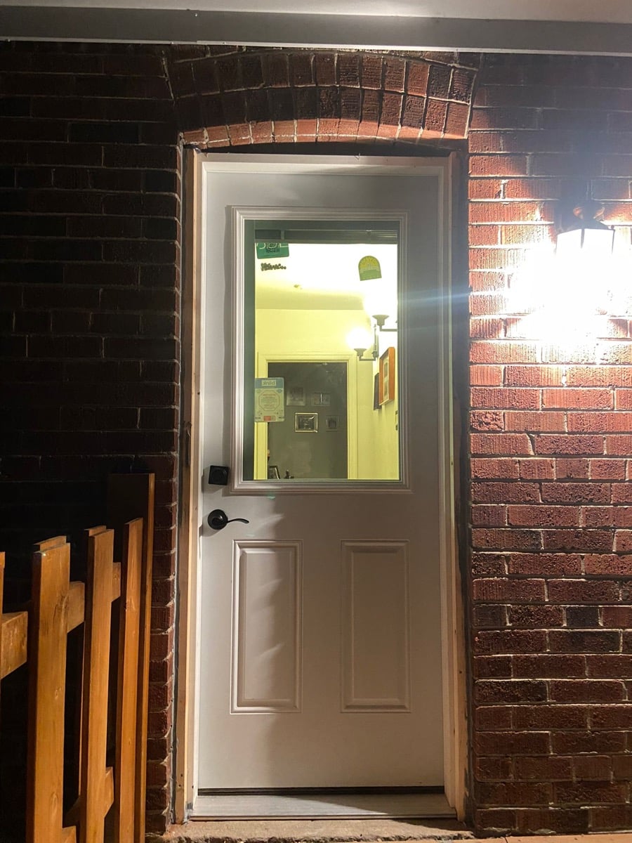 Steel entry door service completed by Fix N Clean in Toronto